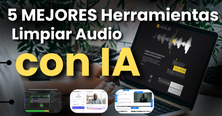 5 mejores herramientas para limpiar audio con IA en 2026